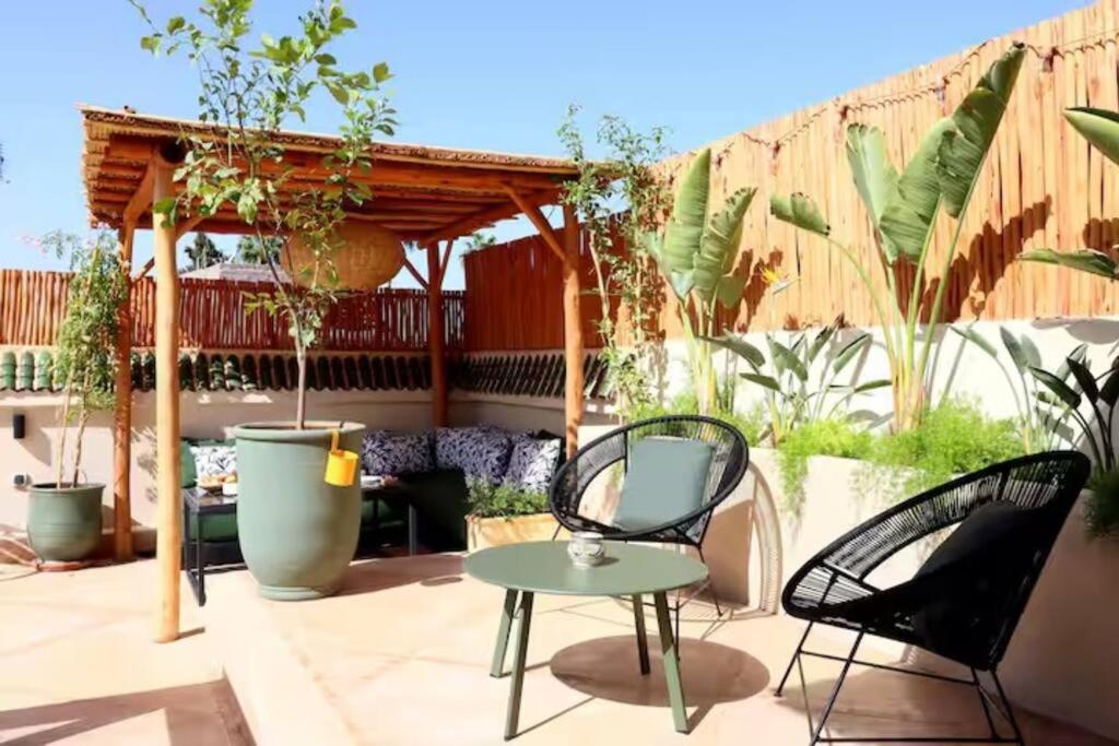 Riad Ptit Kech, Bassin Terrasse - Petits Dejeuners Marrakesh Luaran gambar