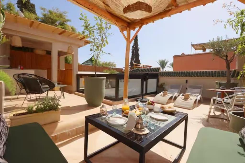 Riad Ptit Kech, Bassin Terrasse - Petits Dejeuners Marrakesh Luaran gambar